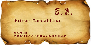 Beiner Marcellina névjegykártya